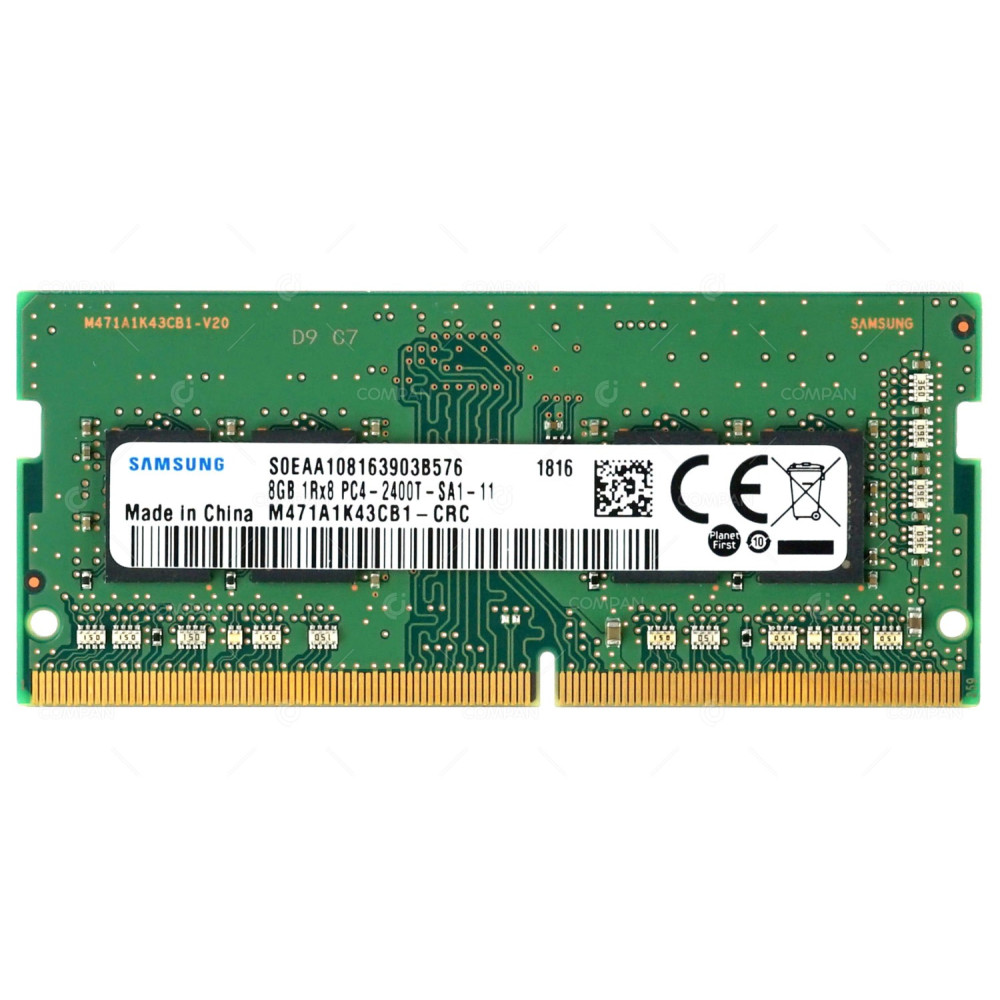 01FR301 LENOVO MEMORY 8GB 1RX8 PC4 2400T DDR4 19200T 260 PIN SO-DIMM UDIMM NO ECC FOR LAPTOP M471A1K43CB1-CRC
